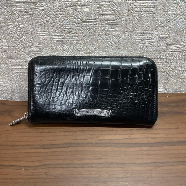 一番安い通販 良品 確実正規品 貴重品 クロムハーツ 財布 アリゲーター