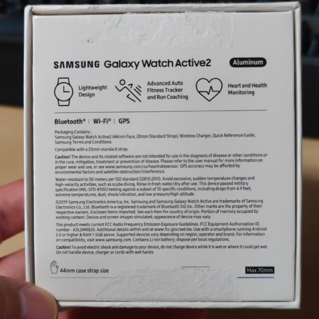 SAMSUNG(サムスン)のGalaxy Watch Active2 海外モデル 44mm スマホ/家電/カメラのスマートフォン/携帯電話(その他)の商品写真