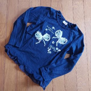 メゾピアノ(mezzo piano)の#264.メゾピアノ 花柄ロンT 130(Tシャツ/カットソー)