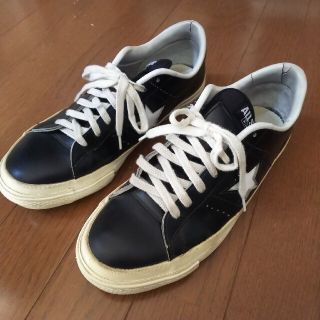 コンバース(CONVERSE)のコンバース ワンスターJ  BLACK/WHITE  日本製(スニーカー)