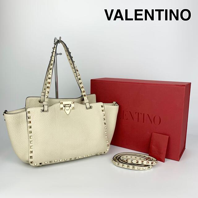VALENTINO - 22S177 VALENTINO バレンティノ ロックスタッズ ハンドバッグ