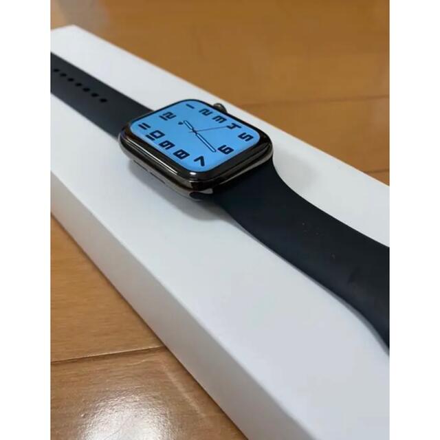 Apple Watch(アップルウォッチ)のレインボー様専用Apple Watch 6 ステンレス　グラファイト　44mm メンズの時計(腕時計(デジタル))の商品写真