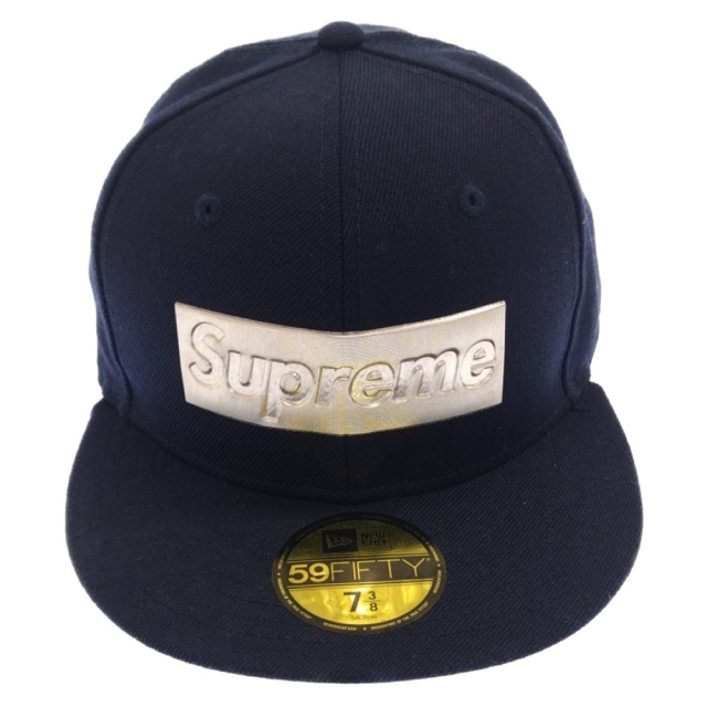 SUPREME シュプリーム 16SS Metallic Box Logo New Era Cap メタリックロゴ ニューエラキャップ 帽子 ブラック738備考