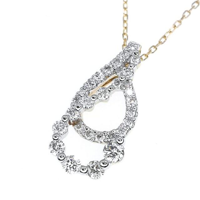 K18 ダイヤモンド ネックレス 0.32ct | wellsprings.uk.net