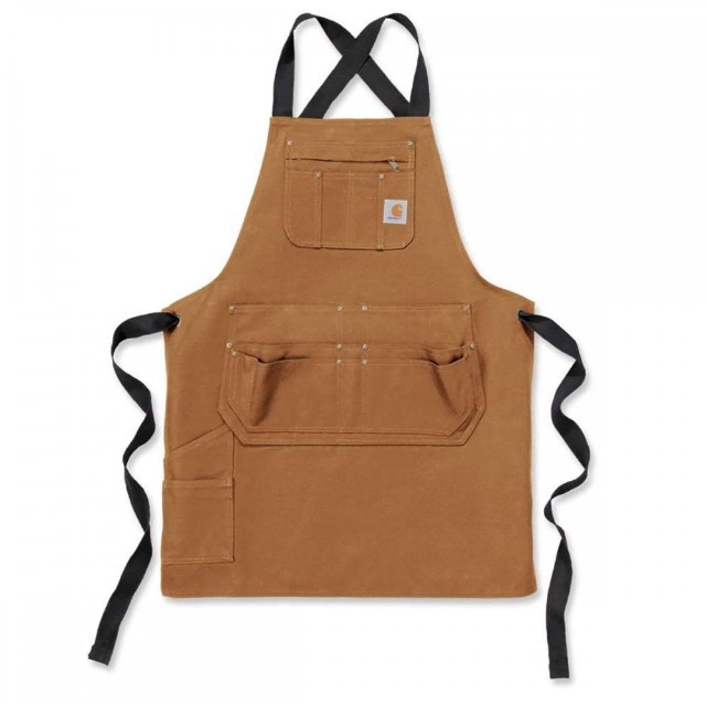 全国送料無料カーハート　エプロン 　茶　●新品　Carhartt