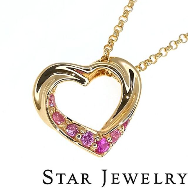 STAR JEWELRY ネックレス　ピンクハート