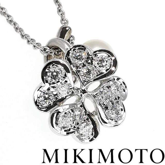 多様な ミキモト 3.1mm MIKIMOTO パールネックレス K18WG MIKIMOTO