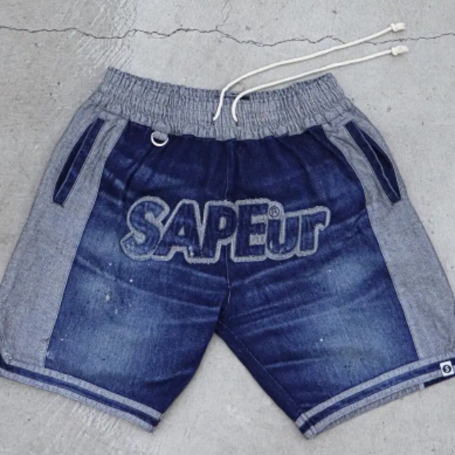 特注オーダー SAPEur DENIM VINTAGE BASKET SHORTS サプール ショート