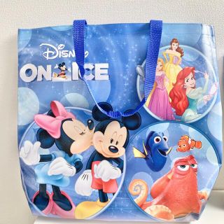 ディズニー(Disney)の【新品未使用】ディズニーオンアイス限定　　ショッピングバッグ(キャラクターグッズ)