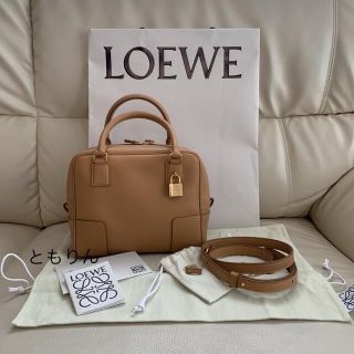 ロエベ(LOEWE)の新品未使用　ロエベ アマソナ19スクエアバッグ　ワームデザート(ハンドバッグ)