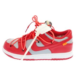 ナイキ(NIKE)のNIKE ナイキ ×OFF-WHITE DUNK LOW LTHR/OW オフホワイト ダンク ローカットスニーカー レッド CT0856-600(スニーカー)