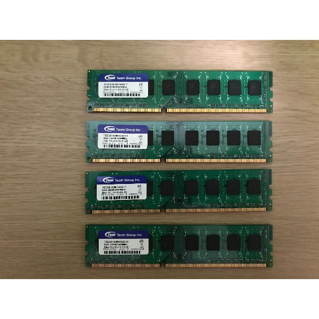 DDR3 メモリ 8GB×4枚セット デスクトップ用 32GB team