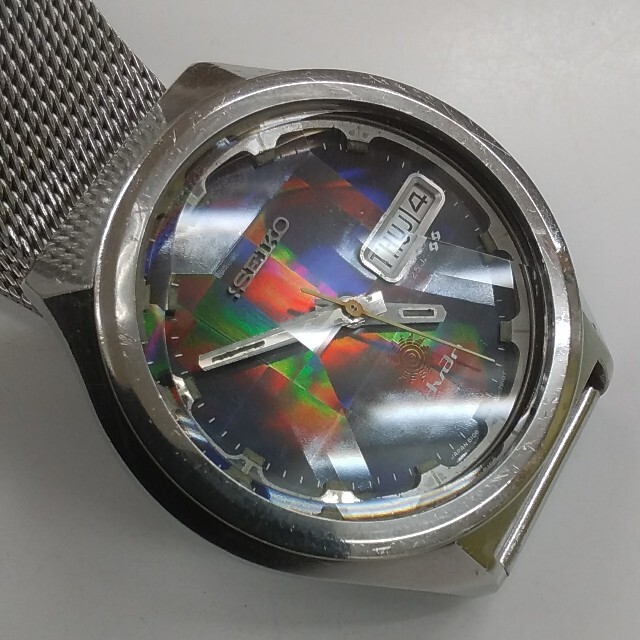 SEIKO(セイコー)のセイコー　アドバン　ヴィンテージ　自動巻　２５石　ホログラム文字盤　カットガラス メンズの時計(腕時計(アナログ))の商品写真