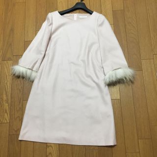 ウィルセレクション(WILLSELECTION)の袖ファー付ワンピ♡(ひざ丈ワンピース)