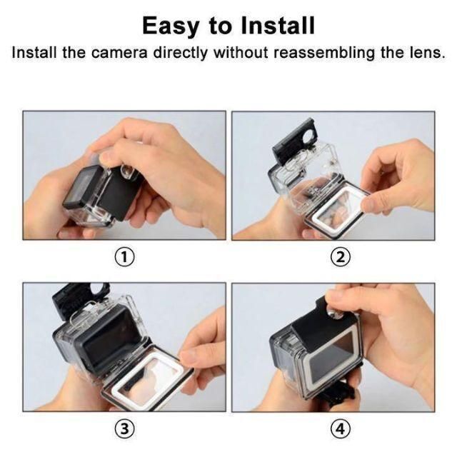 |新品)GoPro5 6 7防水防塵保護ハウジングアクセサリHEROblack