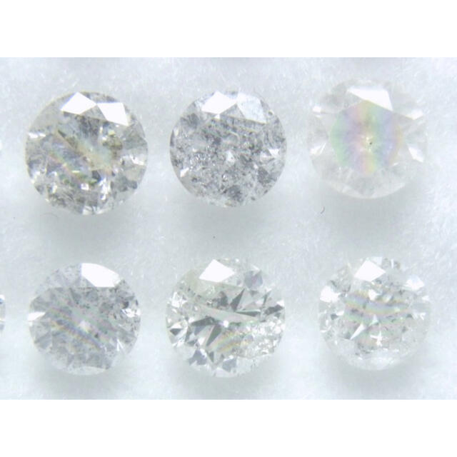 ホワイトカラー系 合計2.04ct(1ピース0.15ctUP) 天然