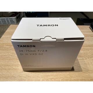 タムロン(TAMRON)の新品 タムロン 28-75mm F2.8 Di III VXD G2 ソニー用(レンズ(ズーム))