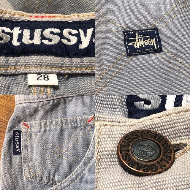 STUSSY(ステューシー)のエイジング　オールドステューシー　ワークパンツ　ビンテージ メンズのパンツ(ワークパンツ/カーゴパンツ)の商品写真