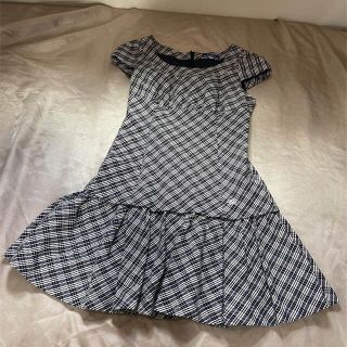 バーバリーブルーレーベル(BURBERRY BLUE LABEL)のバーバリー　ミニ　ワンピース Aライン　美品　Burberry 36 レディース(ミニワンピース)