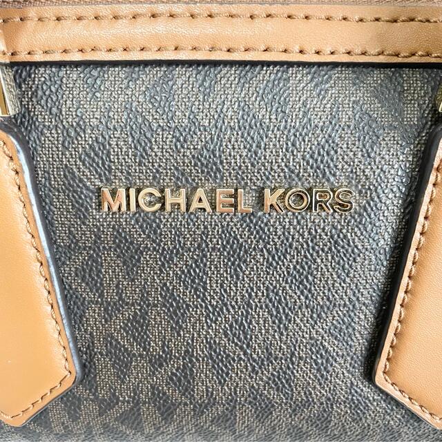 Michael Kors(マイケルコース)のマイケルコース   ショルダーバッグ　ミニボストン　2way  総柄　MKロゴ レディースのバッグ(ショルダーバッグ)の商品写真