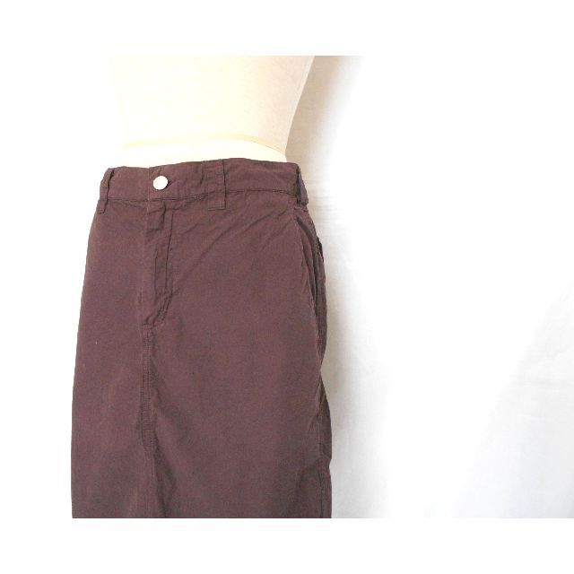 agnes b.(アニエスベー)の送料無料！　アニエスベー バーガンディー 洗える コットン スカート レディースのスカート(ひざ丈スカート)の商品写真