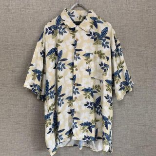 90s ビンテージ　アメリカ古着　花柄　柄シャツ　アロハシャツ　ビックシャツ(シャツ)