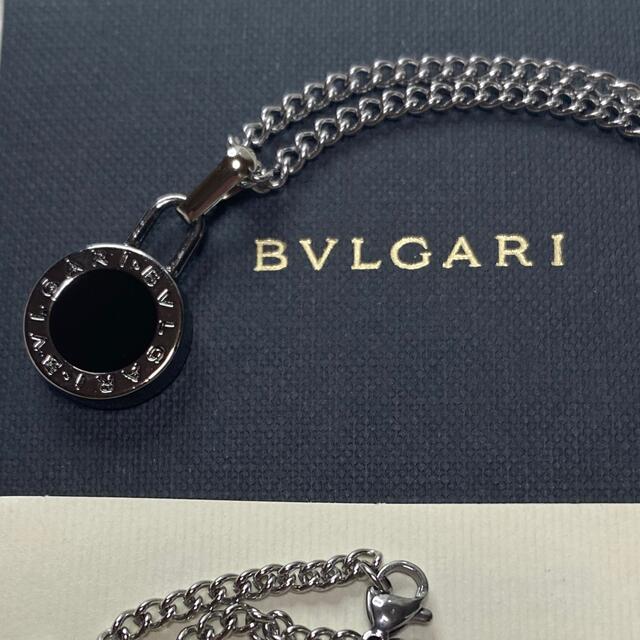 【新品正規品】BVLGARI ペンダント チャーム +チェーン 革紐 ネックレス