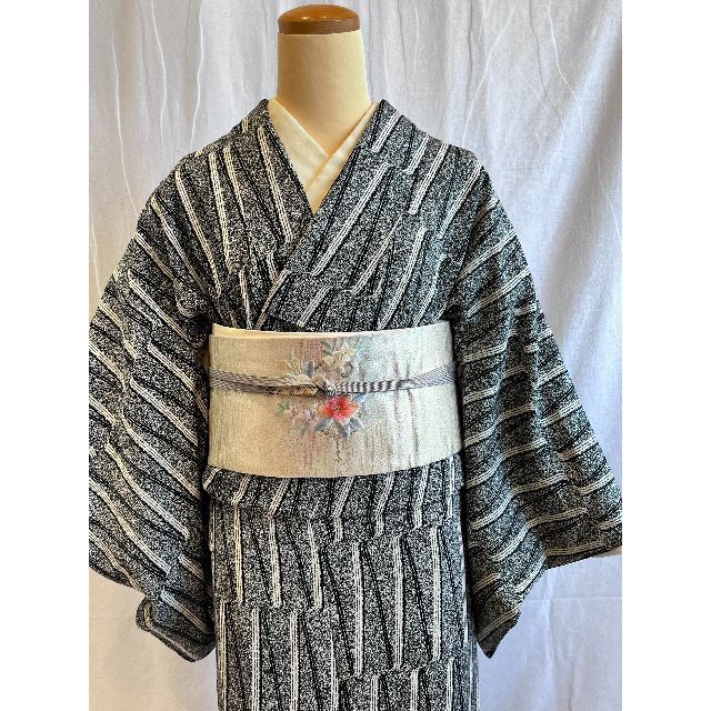 2201 高身長 変わり縞文様 小紋 袷単品 2201 高身長 変わり縞文様 小紋 袷単品