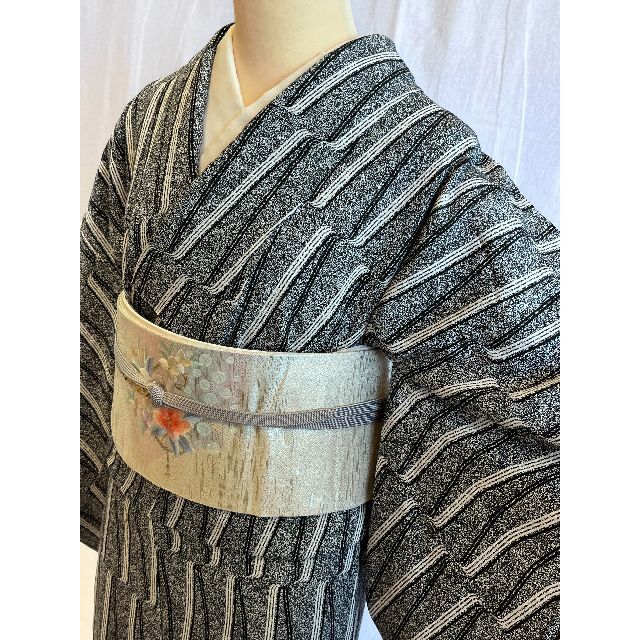 2201 高身長 変わり縞文様 小紋 袷単品 2201 高身長 変わり縞文様 小紋 袷単品