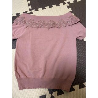 トッコ(tocco)のトッコクローゼット　tocco トップス　ピンク　M オフィショル(カットソー(半袖/袖なし))