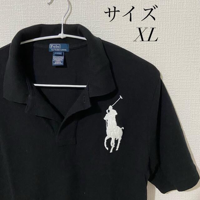 POLO RALPH LAUREN(ポロラルフローレン)の【ポロラルフローレン 】ビッグポニー 刺繍 半袖ポロシャツ 黒  XL メンズのトップス(ポロシャツ)の商品写真