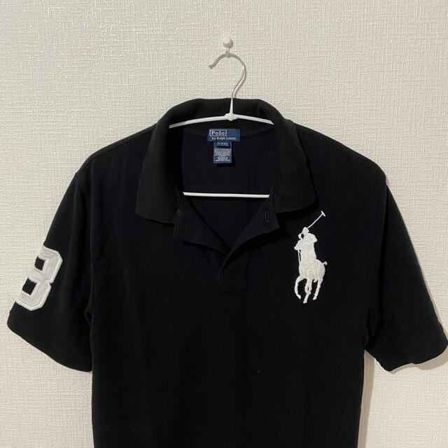 POLO RALPH LAUREN(ポロラルフローレン)の【ポロラルフローレン 】ビッグポニー 刺繍 半袖ポロシャツ 黒  XL メンズのトップス(ポロシャツ)の商品写真