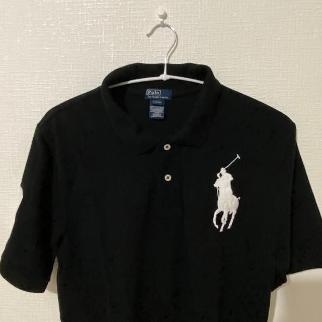 POLO RALPH LAUREN(ポロラルフローレン)の【ポロラルフローレン 】ビッグポニー 刺繍 半袖ポロシャツ 黒  XL メンズのトップス(ポロシャツ)の商品写真