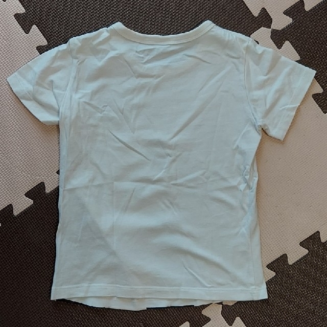 MUJI (無印良品)(ムジルシリョウヒン)の無印良品　パンダ　110　Tシャツ　半袖　白　シミあり キッズ/ベビー/マタニティのキッズ服男の子用(90cm~)(Tシャツ/カットソー)の商品写真