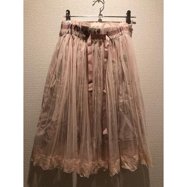 ピンクスカート　未使用　　 レディースのスカート(ひざ丈スカート)の商品写真