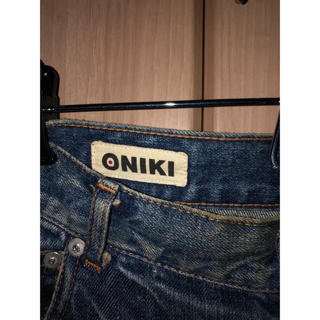 Edition(エディション)のONIKI  クラッシュ　ダメージ　ワイド　デニムパンツ メンズのパンツ(デニム/ジーンズ)の商品写真