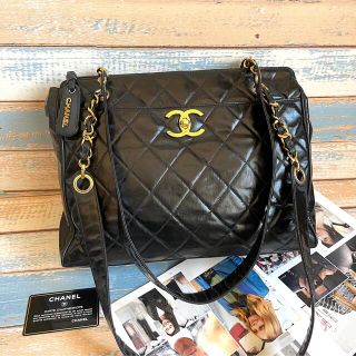 シャネル(CHANEL)の正規品CHANEL☆ターンロック ゴールドチェーントートバッグ☆ギャランティ付き(ショルダーバッグ)