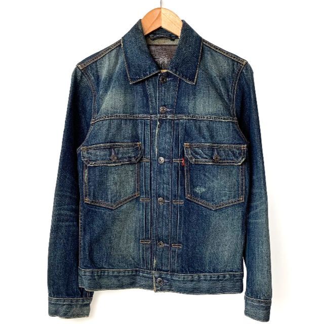 Levi's リーバイス ダメージ加工 2nd デニムジャケット Gジャン S39sのLevi