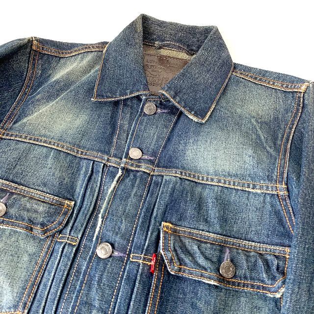 Levi's リーバイス ダメージ加工 2nd デニムジャケット Gジャン S