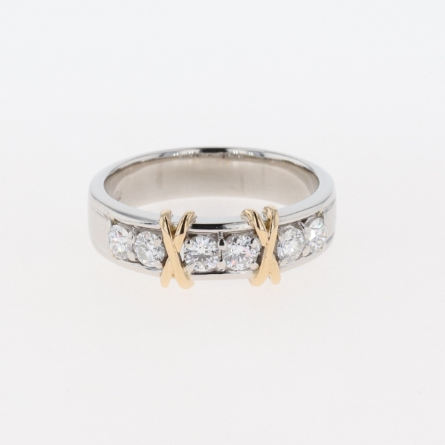 正規代理店 プラチナpt900 リング ダイヤ0.305 0.45ct 12号 6.11 g