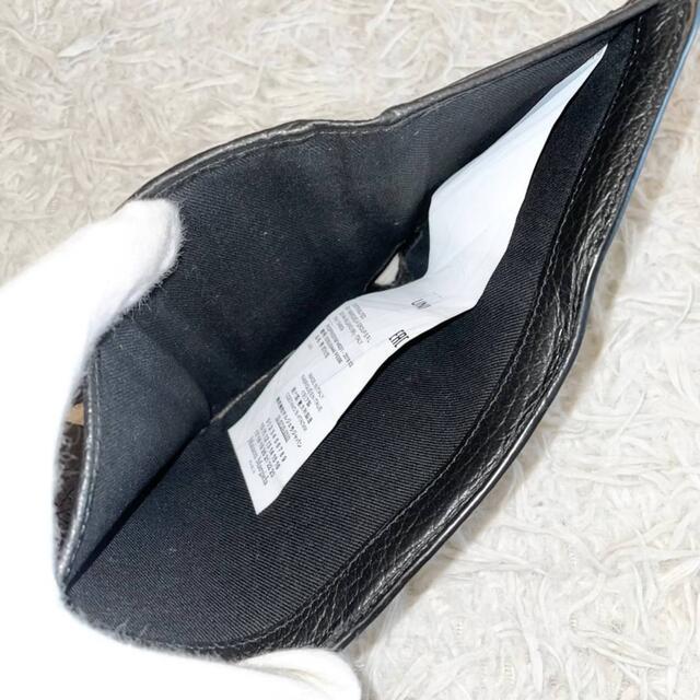 Maison Martin Margiela(マルタンマルジェラ)の美品⭐️メゾンマルジェラ エンベロープ 4ステッチ 三つ折り財布 レザー 黒 メンズのファッション小物(折り財布)の商品写真