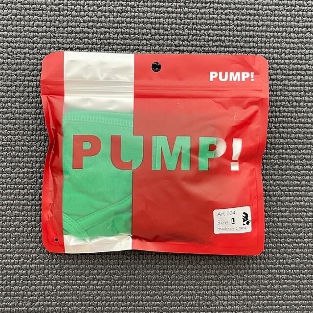 【緑・L】PUMP ローライズブリーフ ビキニ ワントーン 伸縮性コットン 1枚 メンズのアンダーウェア(その他)の商品写真