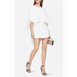 ビーシービージーマックスアズリア(BCBGMAXAZRIA)の❤️BCBGMAXAZRIA新作新品　白　ミニワンピース　　ドレス(ミニワンピース)
