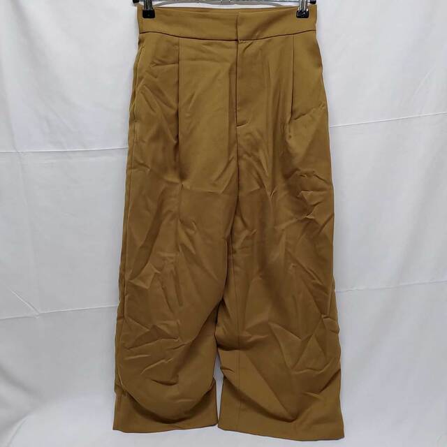 Ballsey トゥモローランド ポリエステルウールカルゼ ワイドクロップドパンツ 32 5号 (S) キャメル ボールジィ レディース | フリマアプリ ラクマ