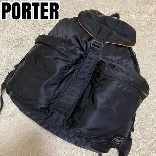 ポーター(PORTER)の美品✨ポーター タンカー リュック A4収納 ブラック 黒 ビジネス 通勤通学(バッグパック/リュック)