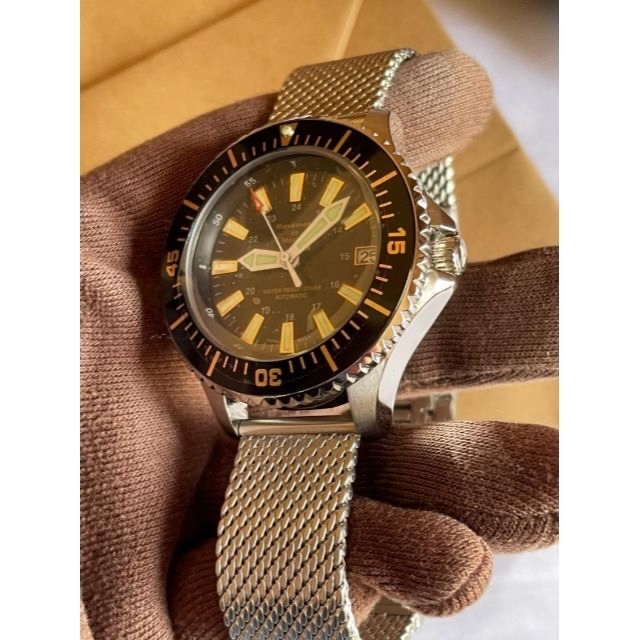 CITIZEN(シチズン)のTiCTAC 新品 メカニカル ダイバーズウォッチ 機械式 自動巻 ゴールド メンズの時計(腕時計(アナログ))の商品写真