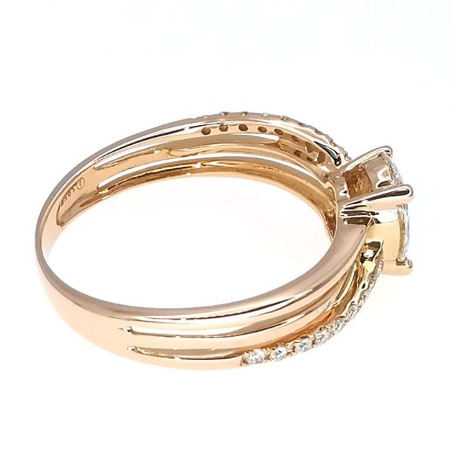 K18PG ダイヤモンド リング 0.34ct 0.11ct 国産品 www.synple.fr