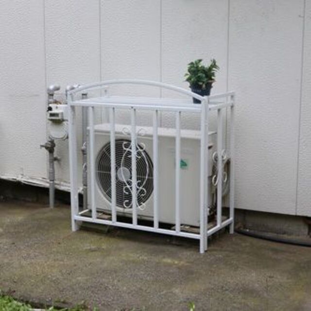 室外機カバー ホワイトアイアン 超人気新品 vahlturismo.com.br