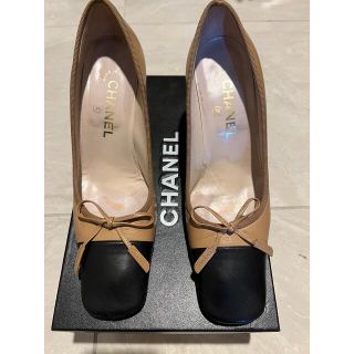 シャネル(CHANEL)の★タイムセール★CHANEL/シャネル　バイカラーシューズ23.5cm(ハイヒール/パンプス)