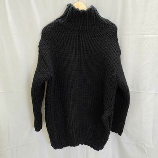 マウジー(moussy)のマウジー OVER SIZED HI NECK KNIT ハードニット セーター  F ブラック 010AAS70-5920 レディース MOUSSY アウター(その他)